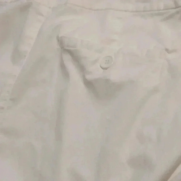 Eileen Fisher white stretch ankle pants - Picture 6 of 6